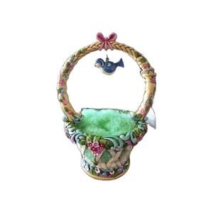 Jim Shore Heartwood Creek 2012 Basket Full Of Surprise Basket Only #4031691